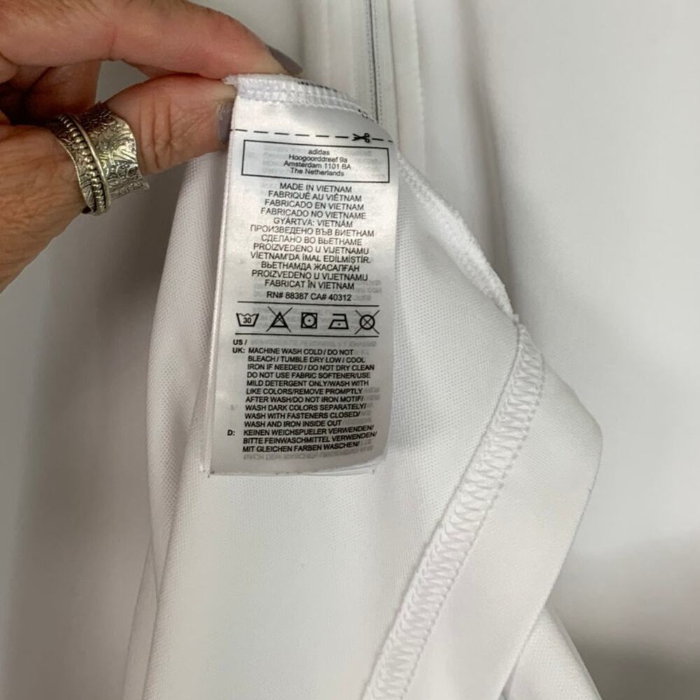 adidas White and Gray Men's Shirt - Picture 8 of 9